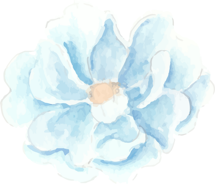 Soft Blue Flower